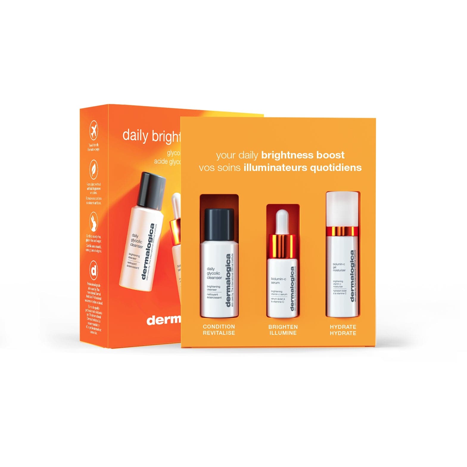Daily brightness boosters travel kit franchise