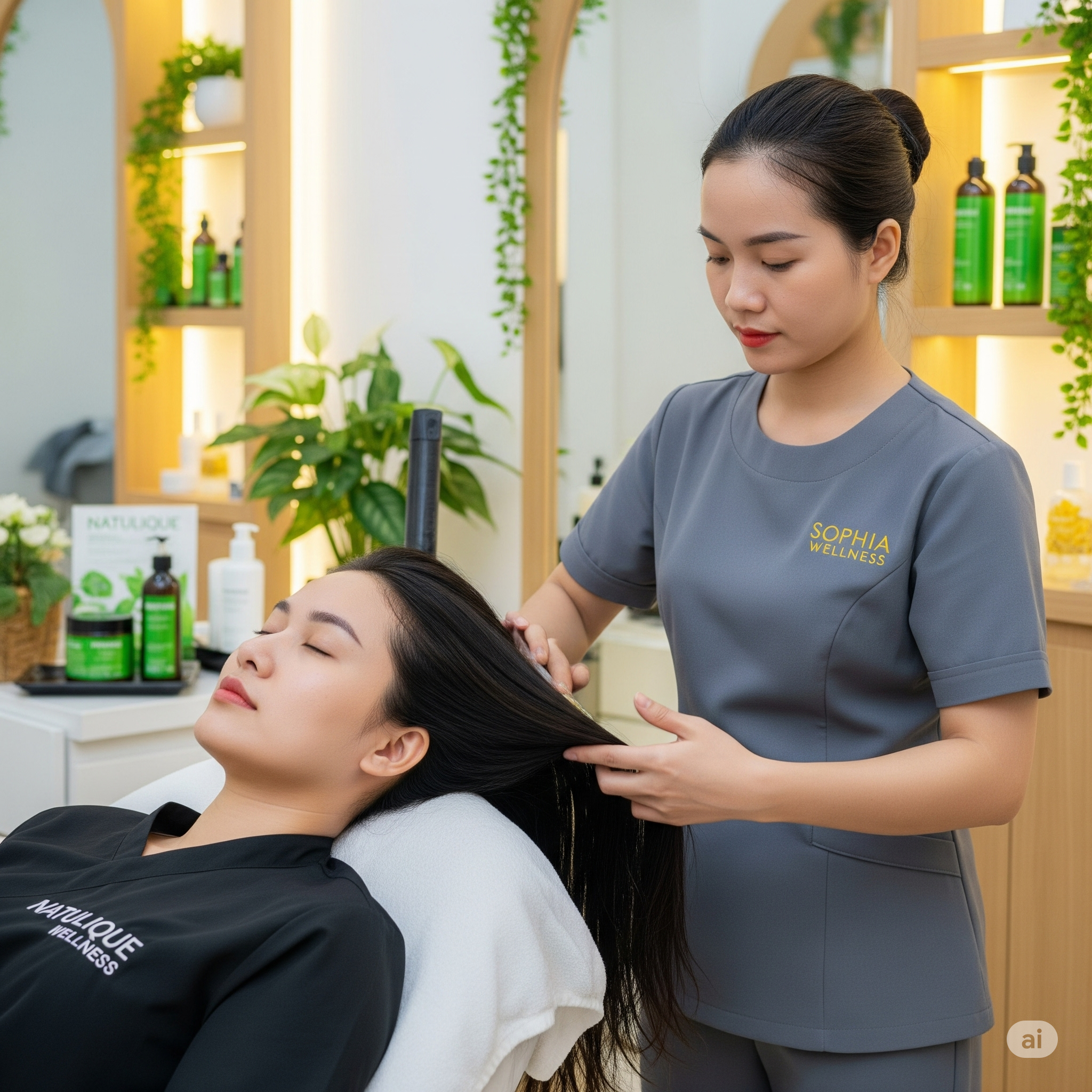 DƯỠNG TÓC HỮU CƠ NATULIQUE & SẤY TỰ NHIÊN