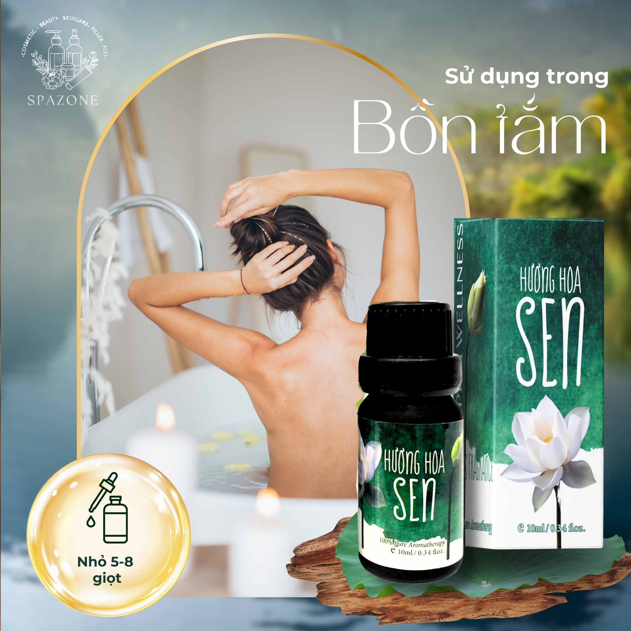 Tinh dầu Hoa sen Sophia Wellness - Ảnh 4